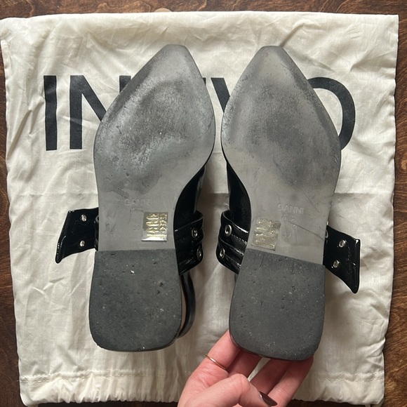 Ganni Buckle Flat Size 39 - Picture 8 of 9